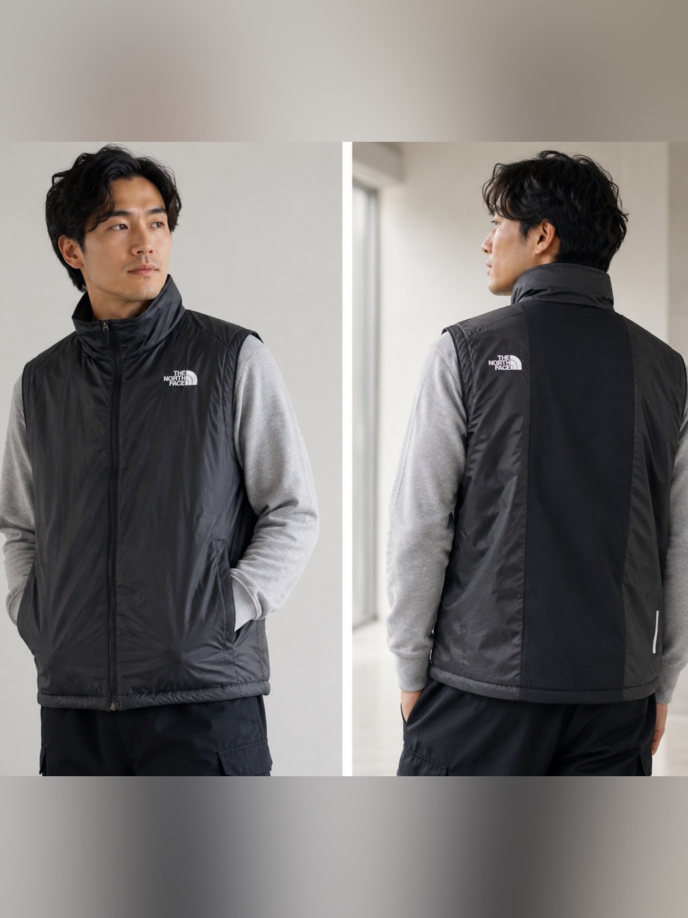The North Face Men's Black Quilted Insulated Vest
